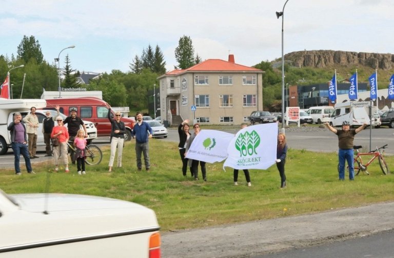 Móttökur á Egilsstöðum.