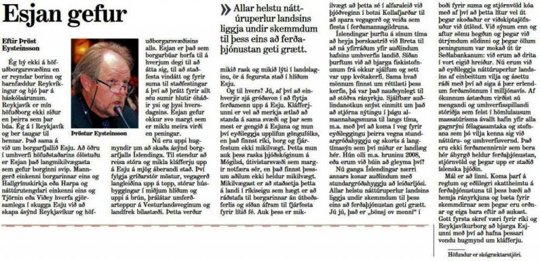 Esjan-gefur